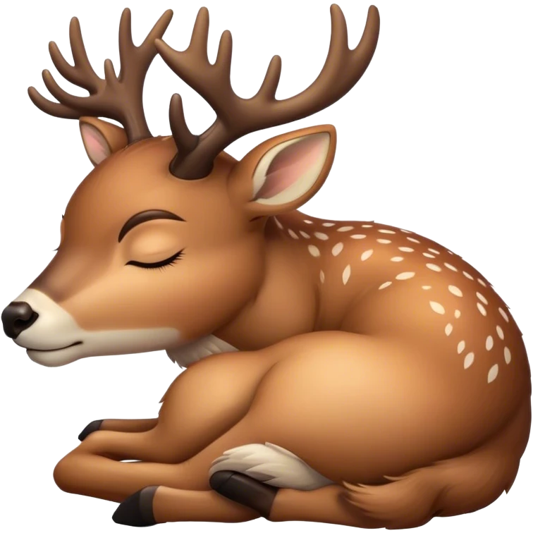 Ein schlafendes Reh emoji
