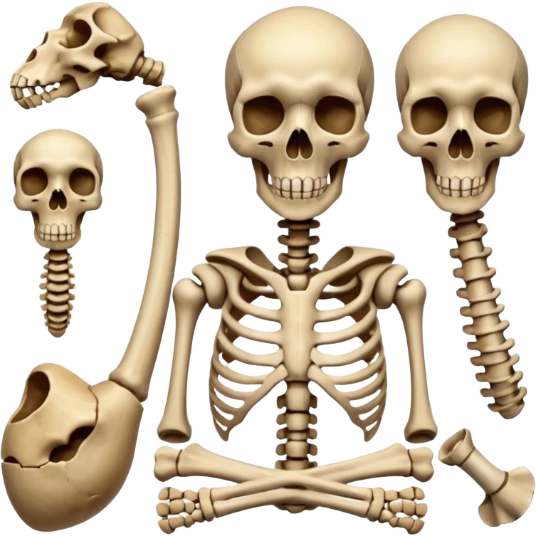 types of bones emoji
