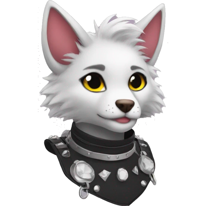 Anthro Punk Fursona Collar  emoji