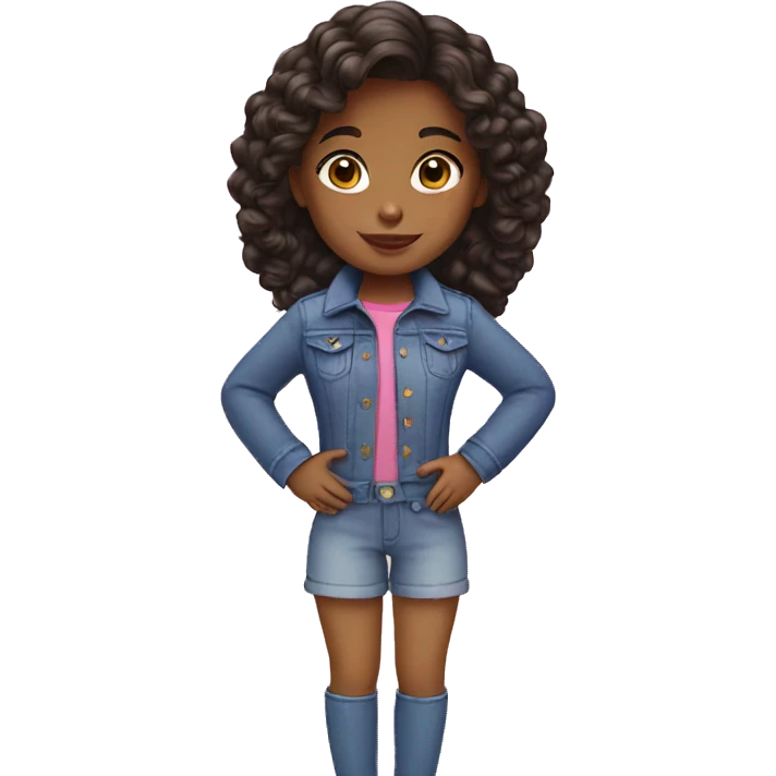 American girl. emoji