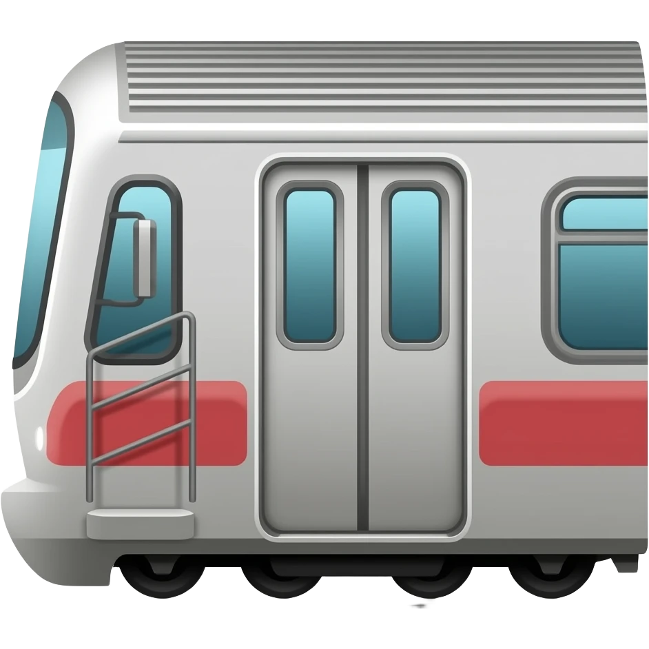 long subway train from the side only emoji