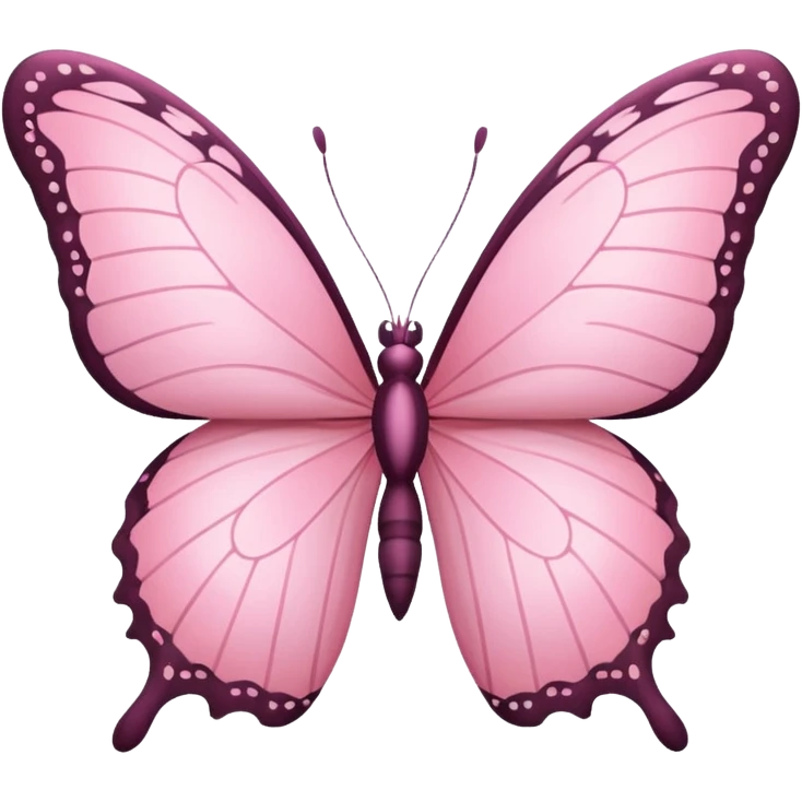 pink butterfly emoji