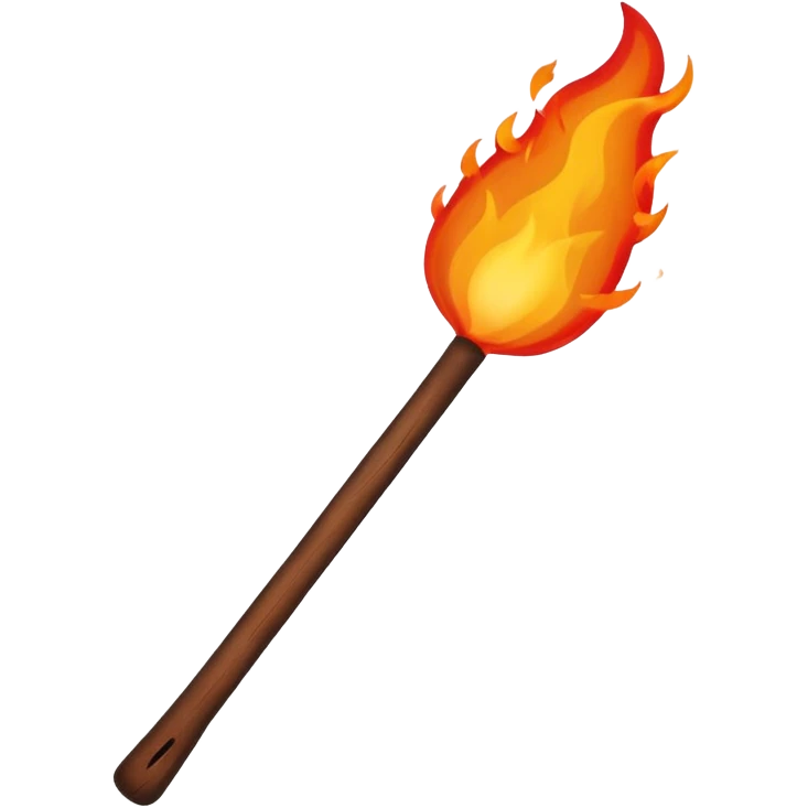 wood fire stick  emoji