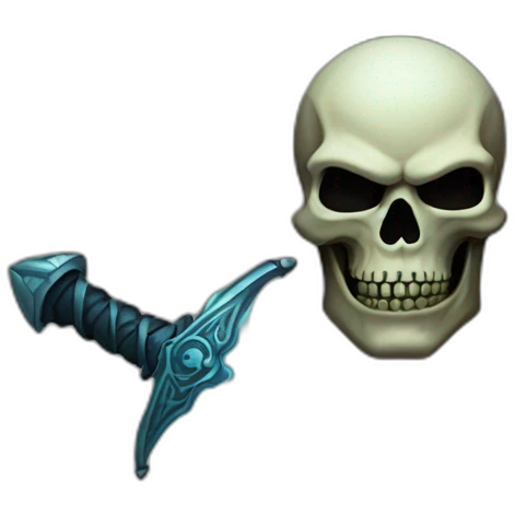 Sting sword glows skull emoji