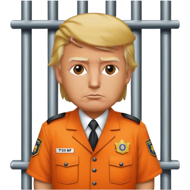 Donald trump in jail uniform  emoji