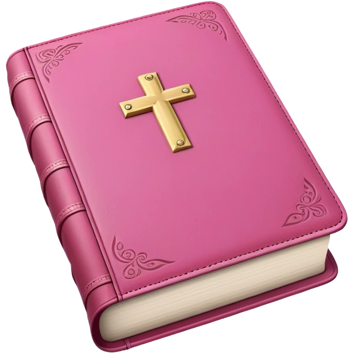 Pink bible emoji