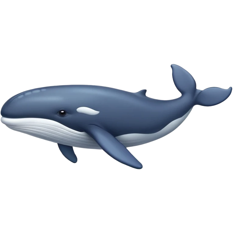 Whale swimming emoji