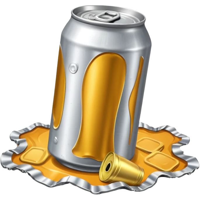 beer can lying on the ground emoji
