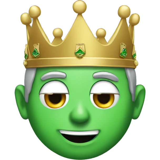 Green Benjamin Netanyahu crown emoji