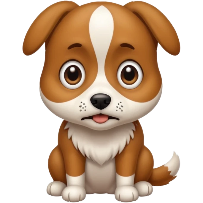 Scared dog emoji