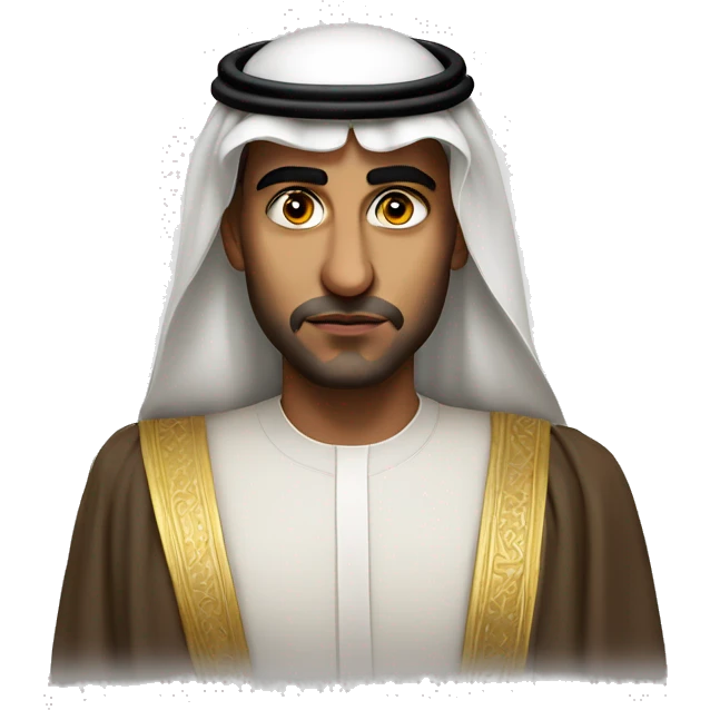 photorealistic  Faisal King of Saudi Arabia serious emoji