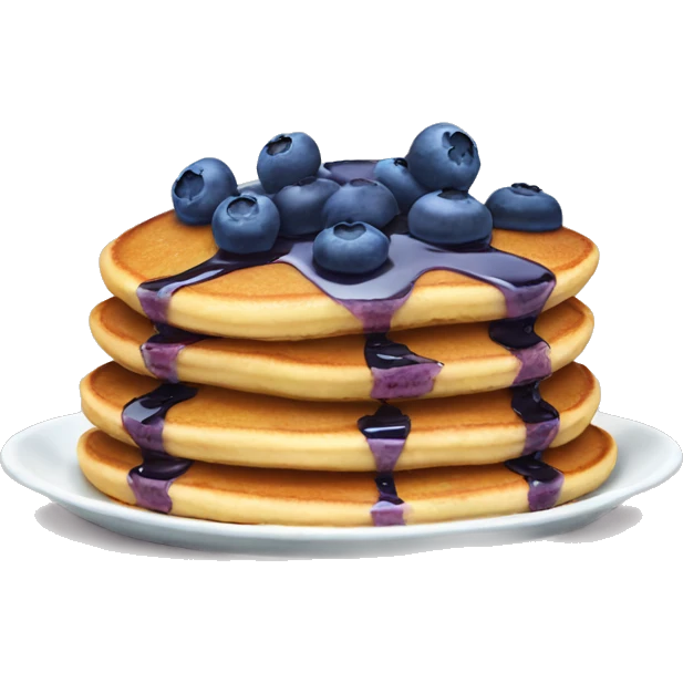 Blueberry pancakes emoji