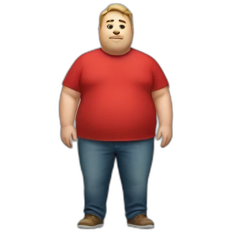 Fat Guy with red pants emoji
