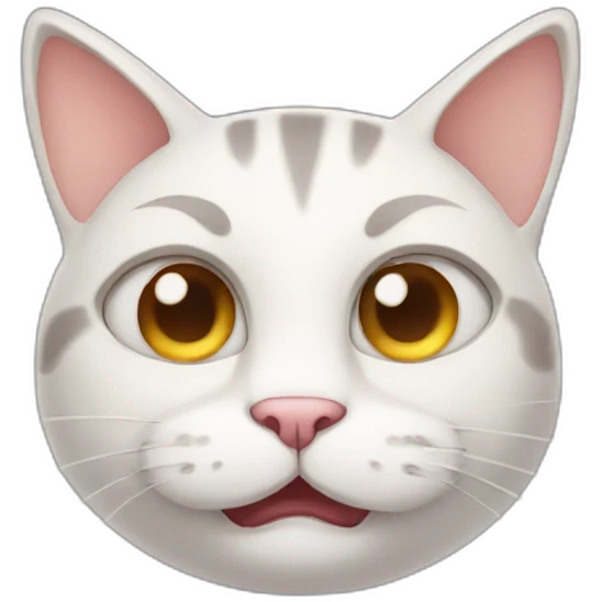 cat smiling and blinking an eye emoji