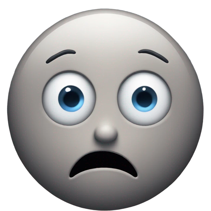 A shocked stick figure head with starry eyes emoji