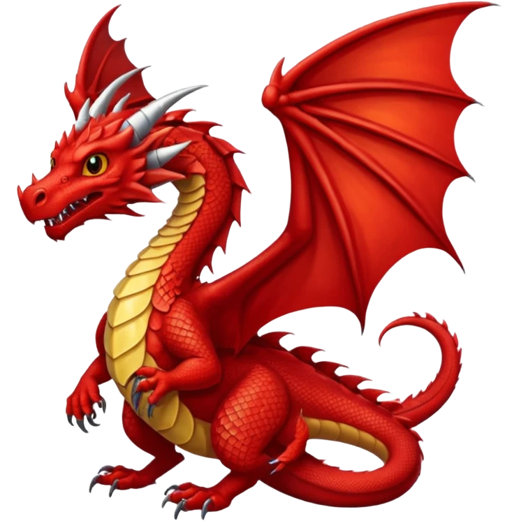 Red Dragon with wings emoji