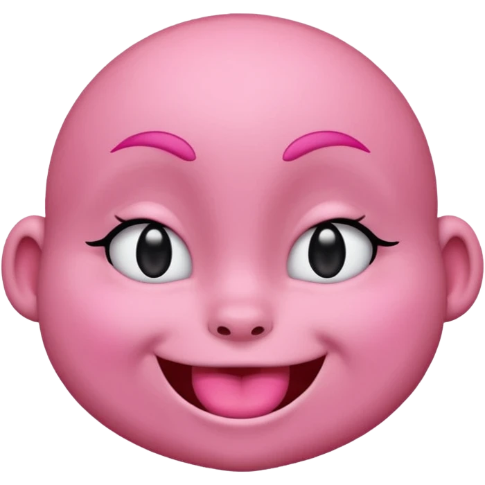 Labubu character winking emoji