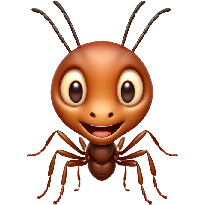 Cinematic Cheeky Ant Portrait Emoji, Head tilted dramatically with an exaggeratedly shocked expression, featuring a diminutive, agile body with wide, comically expressive eyes full of playful disbelief and subtly animated antennae, Simplified yet hilariously expressive features, highly detailed, glowing with a slightly sassy earthy glow, high shine, dramatic yet playful, stylized with an air of cheeky insect mischief, soft glowing outline, capturing the essence of a meme-worthy ant that looks ready to scurry its way into viral fame! emoji