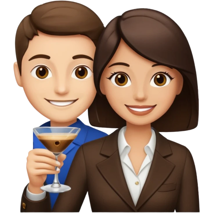 Me holding an espresso martini emoji