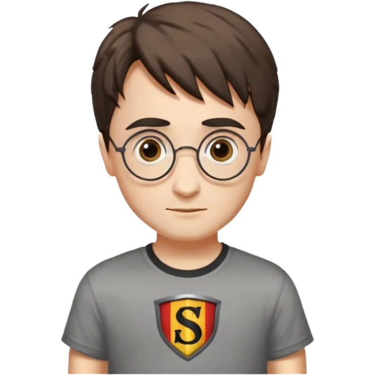 make harry potter wear a tshirt that says “sinclair” emoji