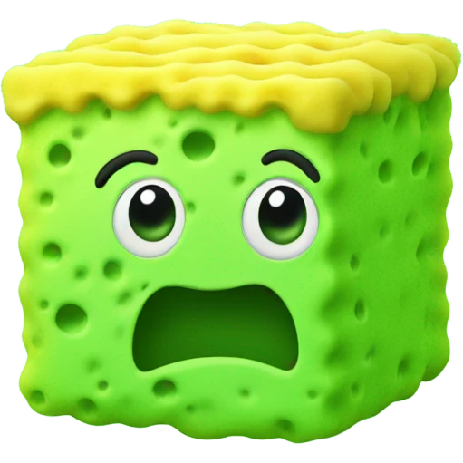 Sponge green emoji