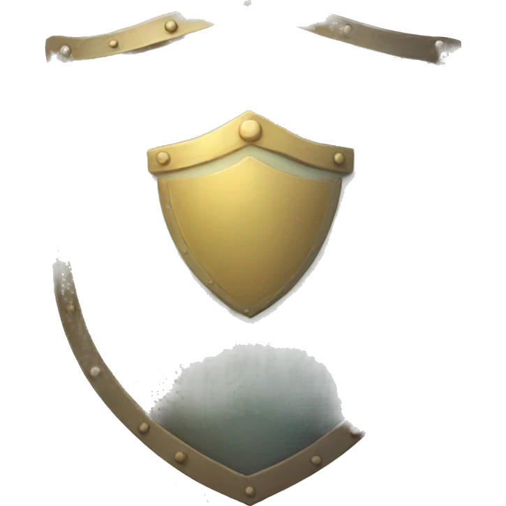Light faded shield emoji