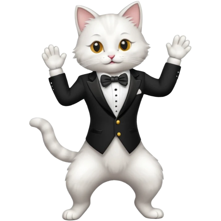 Dans eden kedi emoji