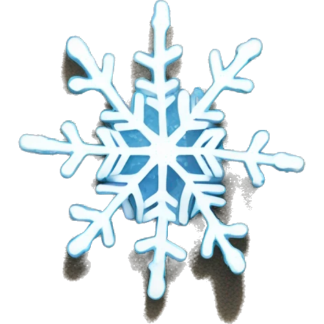 Snowflake laying on the beach emoji