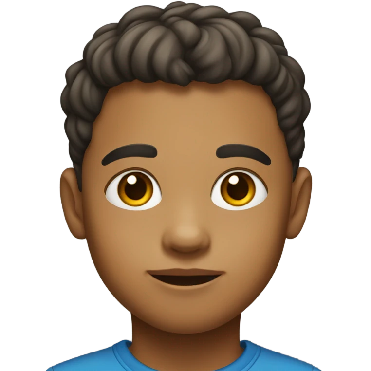 portrait of a medium skinned boy emoji
