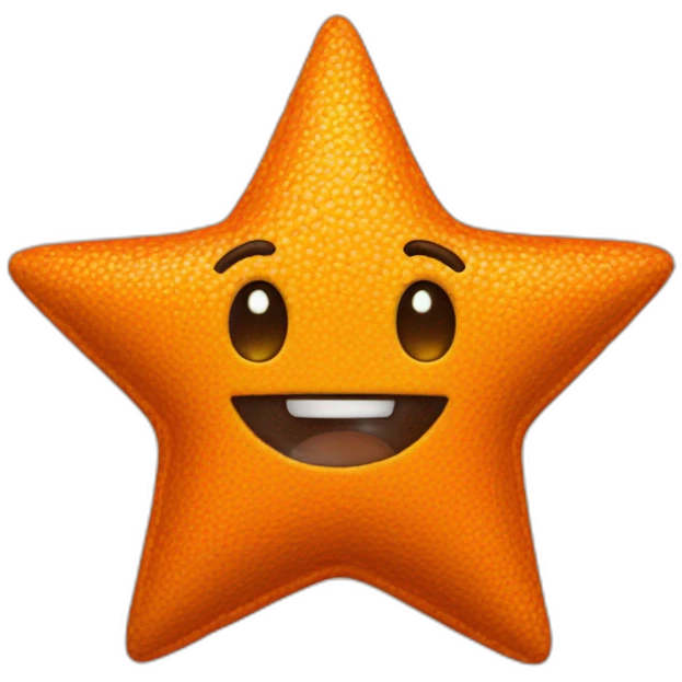 Star orange emoji