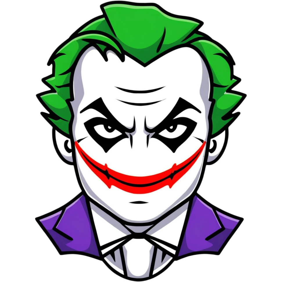 Joker from DC comics emoji