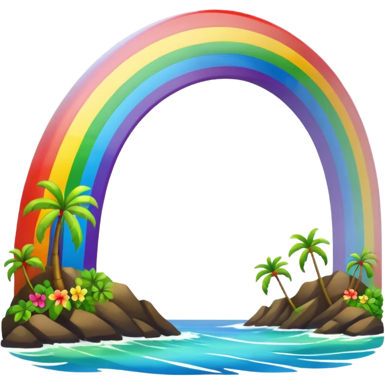 Hawaii rainbow emoji