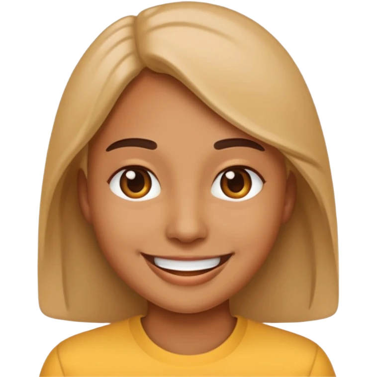 a smiling person, emoji style emoji