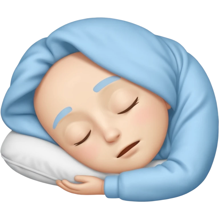 REM Sleep in the style of an iOS emoji emoji