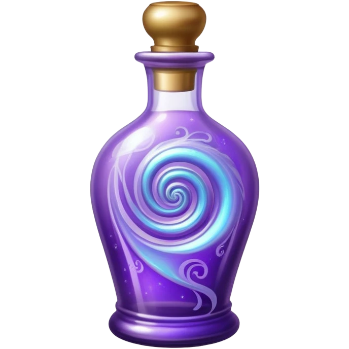 Purple magic in an ornate bottle emoji