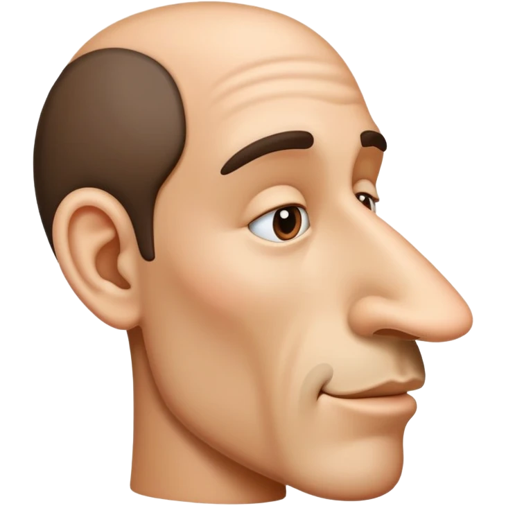 big nose from side view emoji
