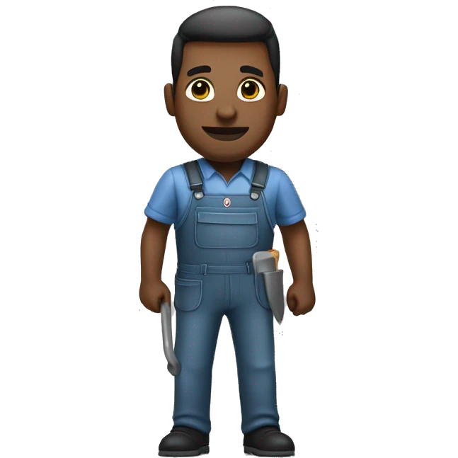 white skin Janitor  emoji