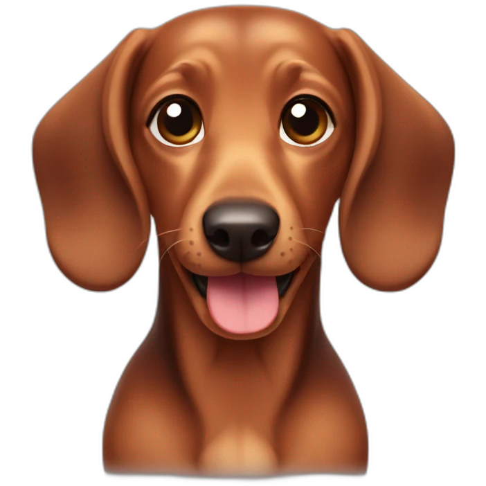 cute dachsund emoji
