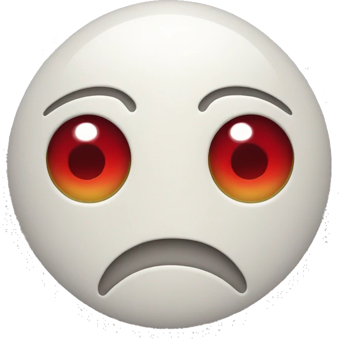 smiley face with red tired eyes emoji