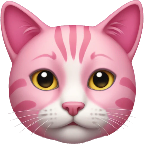 Pink cat emoji