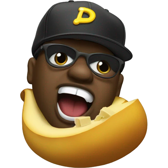 biggie cheese rapping emoji