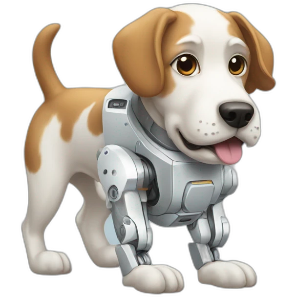dog-with-white-robot emoji
