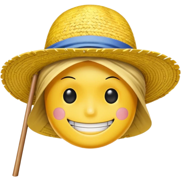 One piece straw hat flag emoji