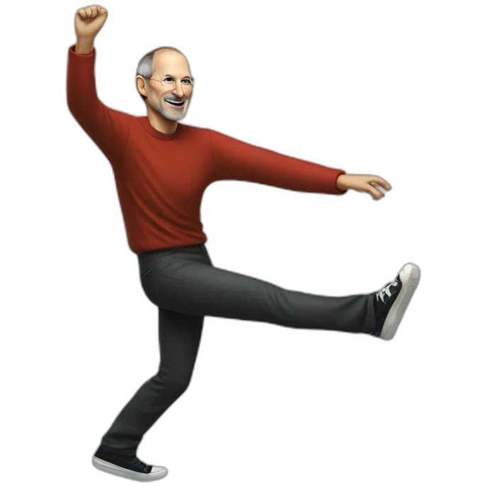 steve jobs dancing emoji