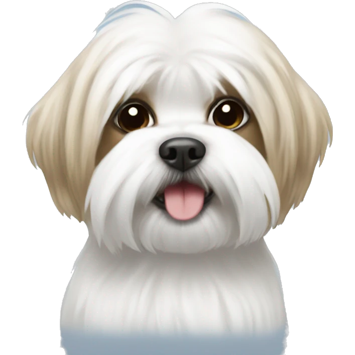 Shitzu with a Maltese  emoji