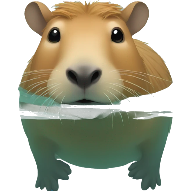 Capybara swimming  emoji