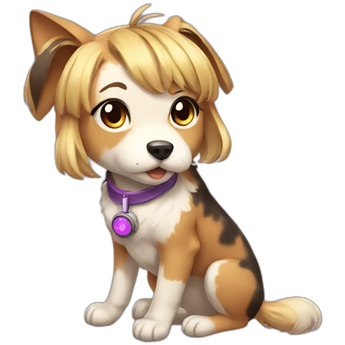 Anime Dog Girl Gamer emoji