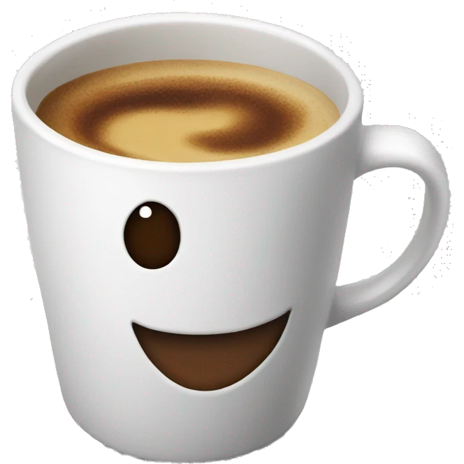 Hot coffee in a Big mug emoji