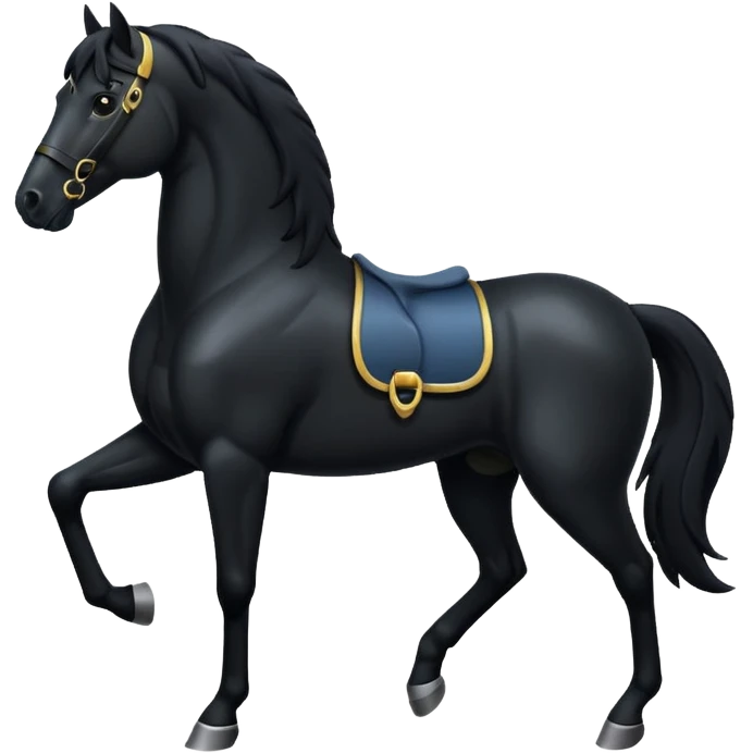 Black horse emoji