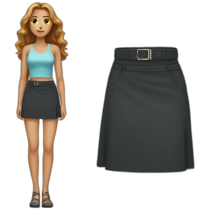 skirt too short emoji